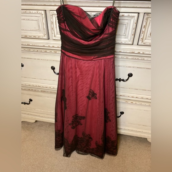 BCBGMAXAZRIA black pink tulle lace dress (S-M) Avril Lavigne pop punk style - Picture 8 of 17